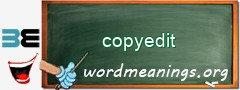 WordMeaning blackboard for copyedit